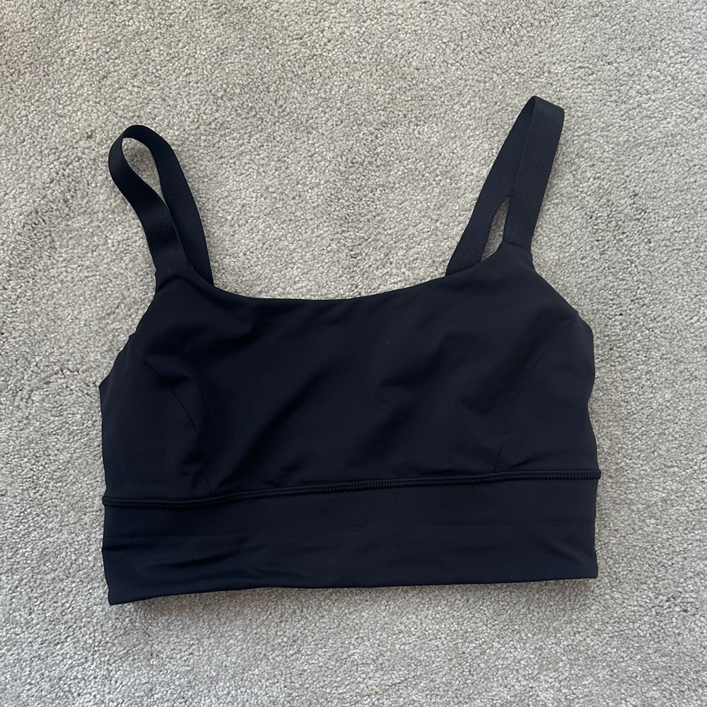 lululemon athletica barely used Black Lightweight Support Sports Bra